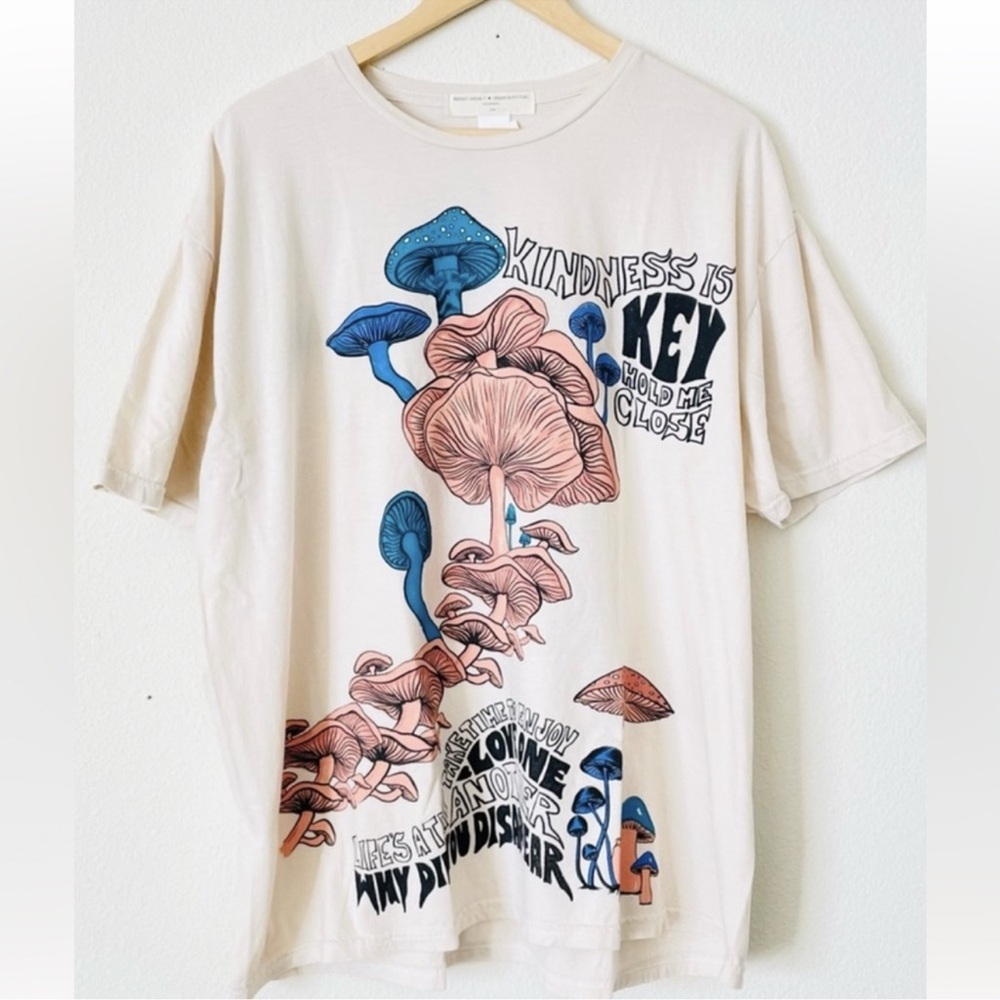 Urban Outfitters Mushroom Kindness Oversized Tshirt